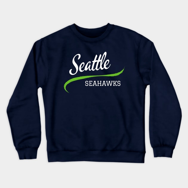 Seahawks Retro Crewneck Sweatshirt by CityTeeDesigns